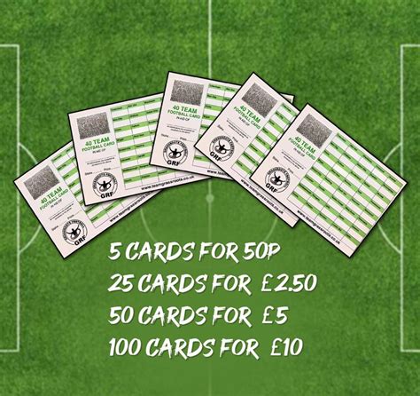 Fundraising Football Cards – Team Grassroots.